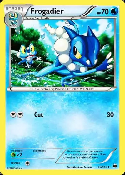 Frogadier 47/162 BREAKthrough Pokemon card