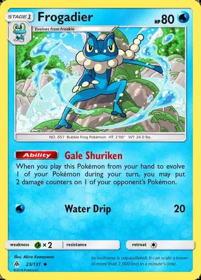 Frogadier 23/131 Forbidden Light Pokemon card