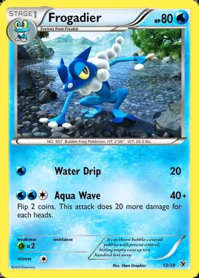 Frogadier 13/39 Kalos Starter Set Pokemon card