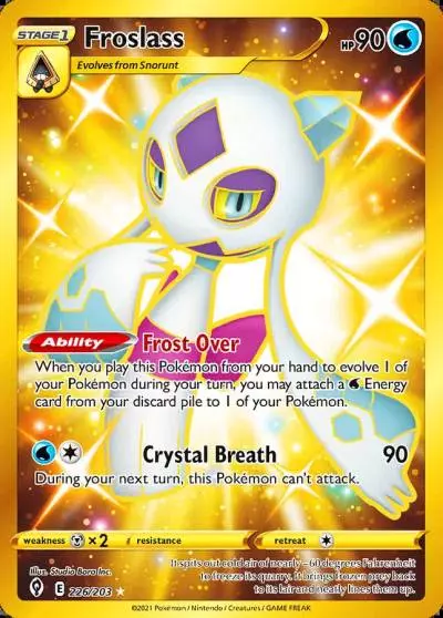 Froslass 226/203 Evolving Skies Pokemon card