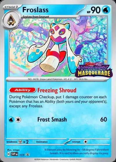 Froslass 117/165 Scarlet & Violet Black Star Promos Pokemon card