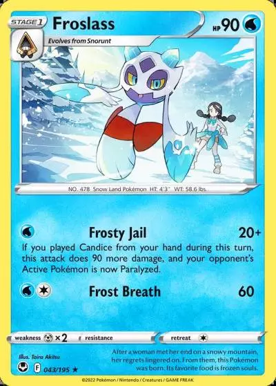 Froslass 43/195 Silver Tempest Pokemon card