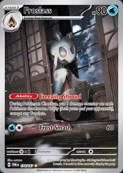 Froslass 174/167 Twilight Masquerade Pokemon card