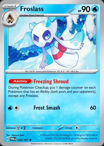 Froslass 53/167 Twilight Masquerade Pokemon card