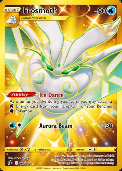 Frosmoth 204/192 Rebel Clash Pokemon card