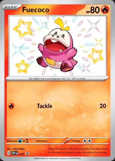 Fuecoco 79/165 Scarlet & Violet Black Star Promos Pokemon card