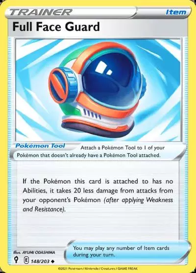 Full Face Guard 148/203 Evolving Skies Pokemon card