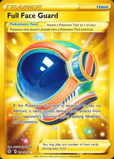 Full Face Guard 231/203 Evolving Skies Pokemon card