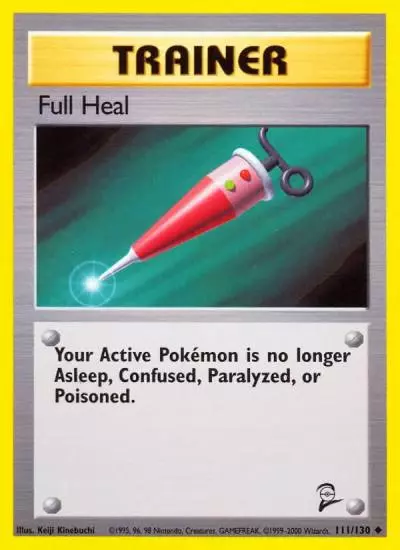 Full Heal 111/130 Base Set 2 Pokemon card