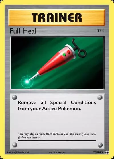 Full Heal 78/108 Evolutions Pokemon card