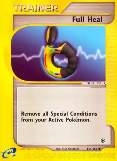 Full Heal 154/165 Expedition Base Set Pokemon card