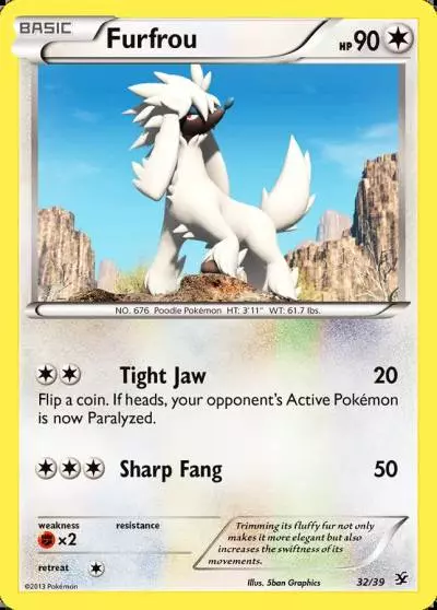 Furfrou 32/39 Kalos Starter Set Pokemon card