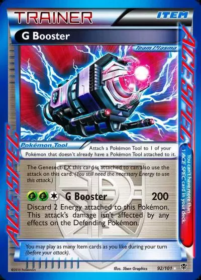 G Booster 92/101 Plasma Blast Pokemon card