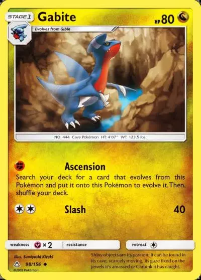 Gabite 98/156 Ultra Prism Pokemon card