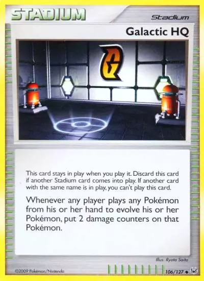 Galactic HQ 106/127 Platinum Pokemon card