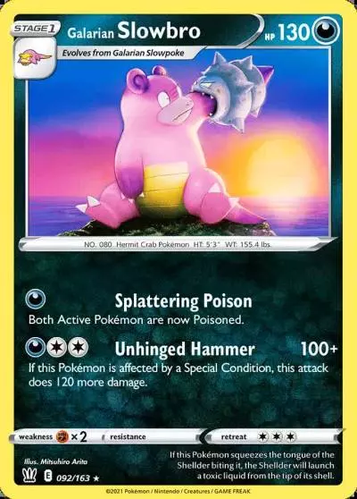 Galarian Slowbro 92/163 Battle Styles Pokemon card