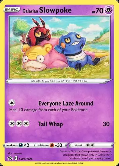 Galarian Slowpoke SWSH126/307 SWSH Black Star Promos Pokemon card