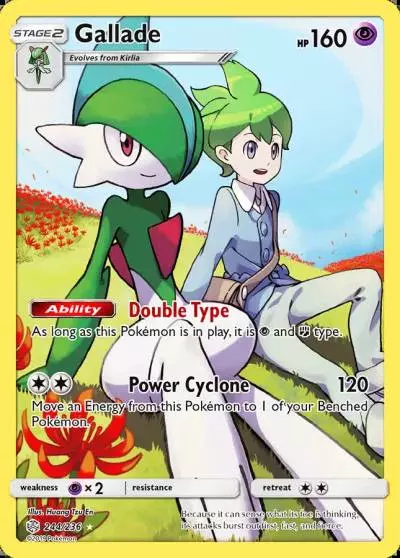 Gallade 244/236 Cosmic Eclipse Pokemon card