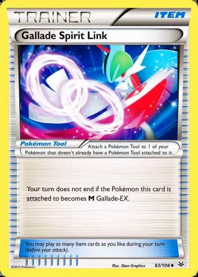Gallade Spirit Link 83/108 Roaring Skies Pokemon card
