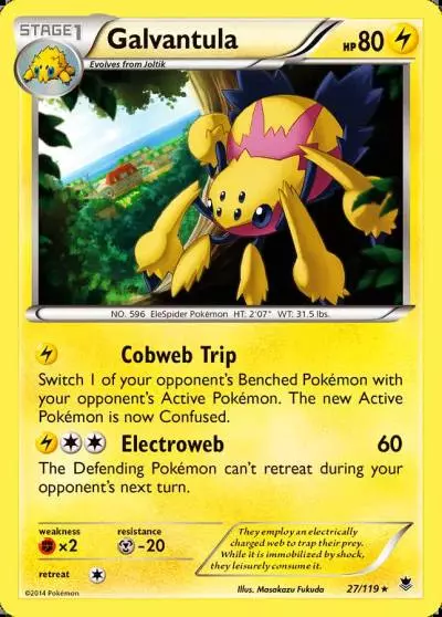 Galvantula 27/119 Phantom Forces Pokemon card