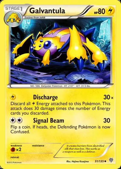Galvantula 51/135 Plasma Storm Pokemon card