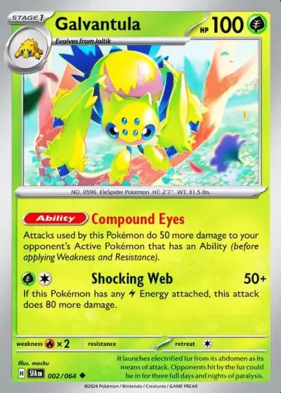 Galvantula 2/64 Shrouded Fable Pokemon card