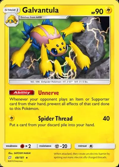 Galvantula 48/181 Team Up Pokemon card