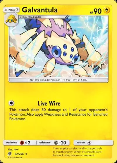 Galvantula 62/236 Unified Minds Pokemon card