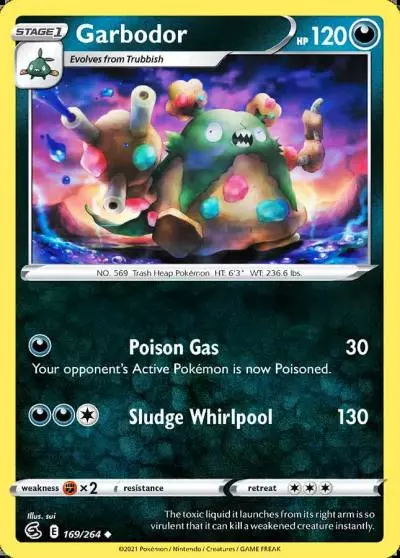 Garbodor 169/264 Fusion Strike Pokemon card