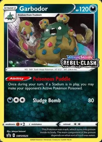 Garbodor SWSH025/307 SWSH Black Star Promos Pokemon card