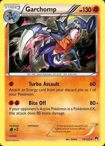 Garchomp 70/122 BREAKpoint Pokemon card