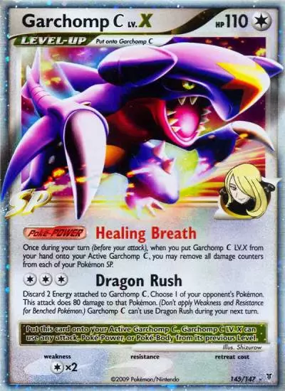Garchomp C LV.X 145/147 Supreme Victors Pokemon card