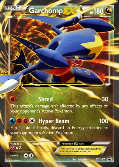 Garchomp-EX XY167/211 XY Black Star Promos Pokemon card