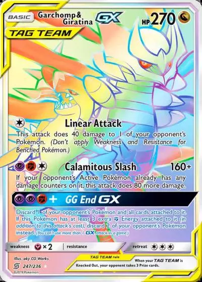 Garchomp & Giratina-GX 247/236 Unified Minds Pokemon card