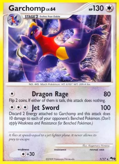 Garchomp 1/17 POP Series 9 Pokemon card