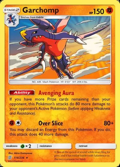 Garchomp 114/236 Unified Minds Pokemon card
