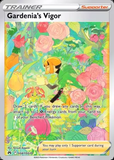 Gardenia's Vigor GG61/70 Crown Zenith Galarian Gallery Pokemon card