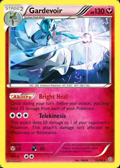 Gardevoir 54/98 Ancient Origins Pokemon card