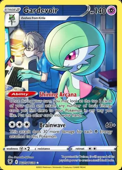 Gardevoir TG05/30 Astral Radiance Trainer Gallery Pokemon card