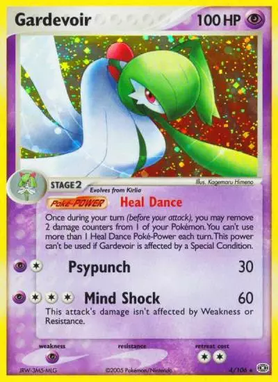 Gardevoir 4/106 Emerald Pokemon card