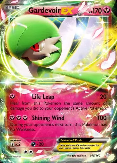 Gardevoir-EX 105/160 Primal Clash Pokemon card