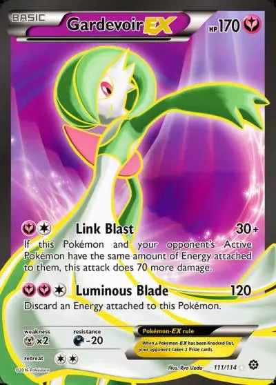 Gardevoir-EX 111/114 Steam Siege Pokemon card