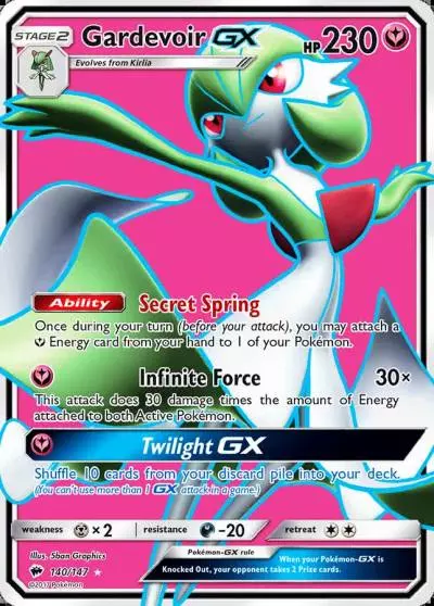 Gardevoir-GX 140/147 Burning Shadows Pokemon card