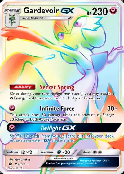 Gardevoir-GX 159/147 Burning Shadows Pokemon card