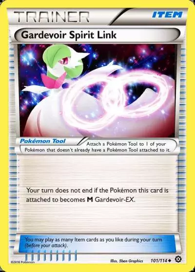Gardevoir Spirit Link 101/114 Steam Siege Pokemon card