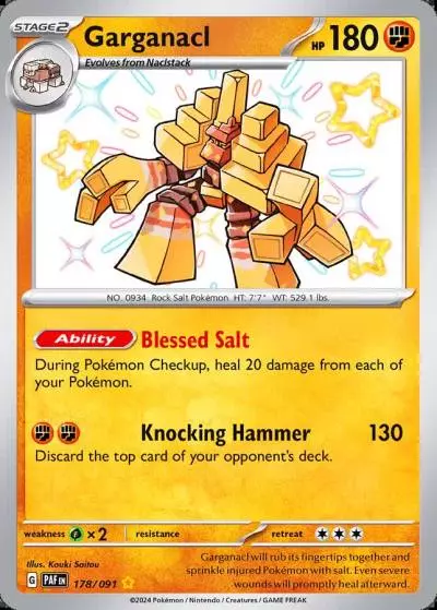 Garganacl 178/91 Paldean Fates Pokemon card