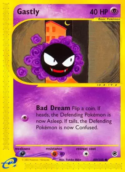 Gastly 109/165 Expedition Base Set Pokemon card
