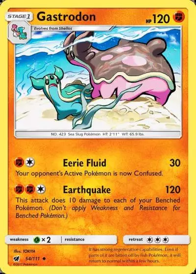 Gastrodon 54/111 Crimson Invasion Pokemon card