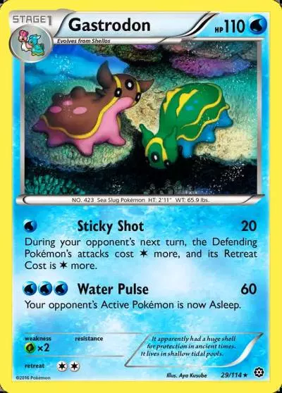 Gastrodon 29/114 Steam Siege Pokemon card