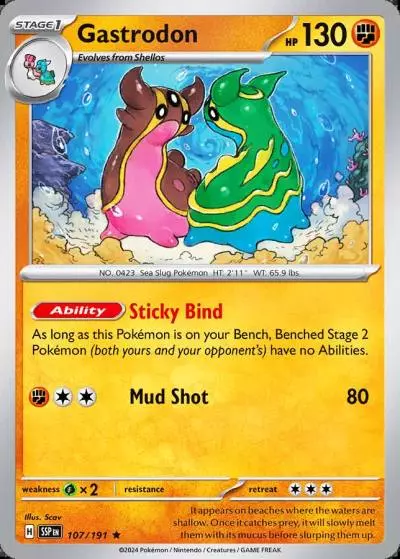 Gastrodon 107/191 Surging Sparks Pokemon card